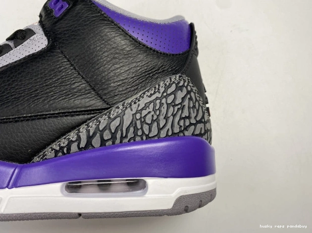 Rep Husky Court 050 3 Purple CT8532 Jordan Retro Air Black 0816